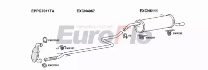 Система выпуска ОГ EuroFlo CNC216D 1001B